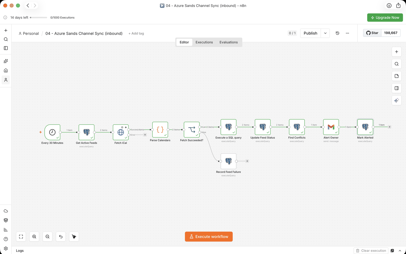 Azure Sands · Channel Sync screenshot