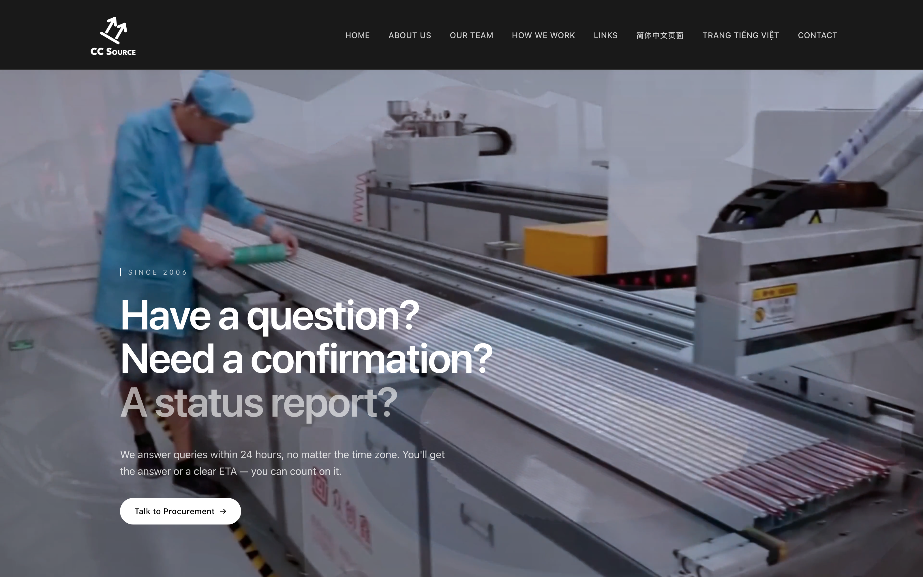 CC Source — Website Redesign project preview